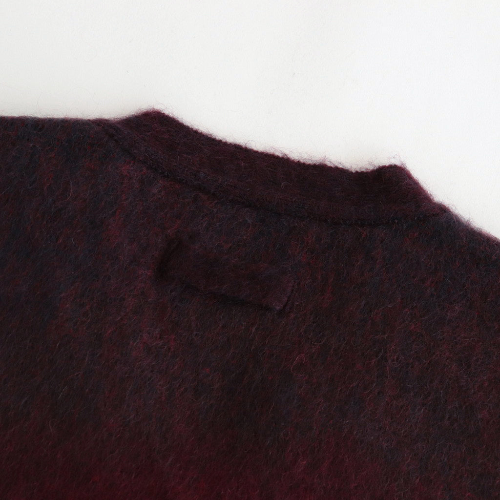 GRADATION MOHAIR CARDIGAN #RED [ST.699]