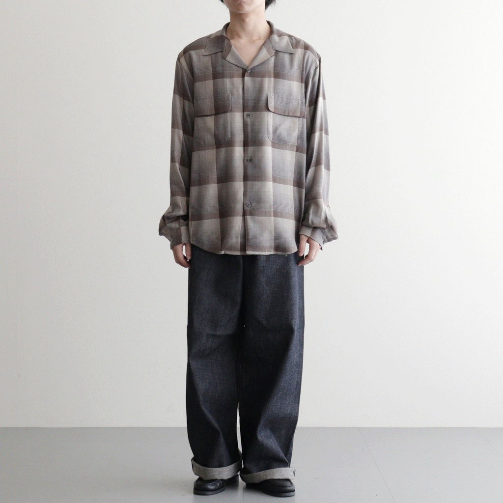 MODERN DENIM PANTS WIDE CUT #RIGID INDIGO [MODERN002]
