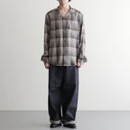 MODERN DENIM PANTS WIDE CUT #RIGID INDIGO [MODERN002]