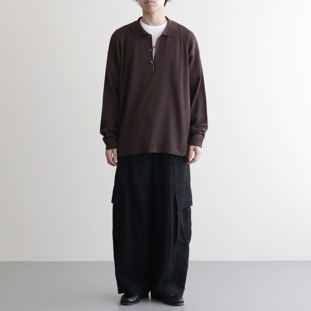 VIS/LI/RA TWILL CARGO TROUSERS #BLACK [ST.1434] - ciacura 三重県