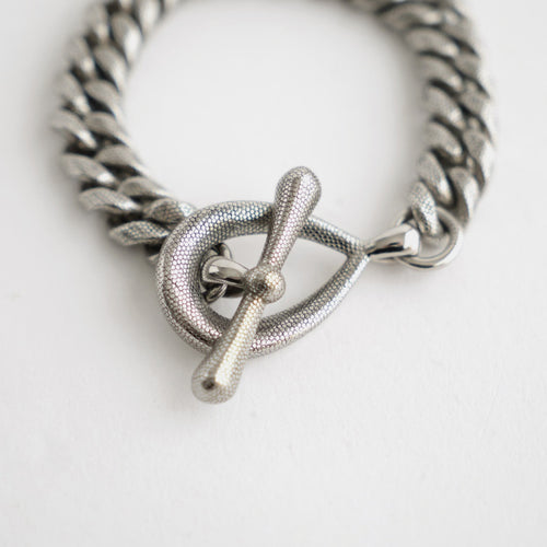 T BAR CHAIN BRACELET #SILVER [26331010]