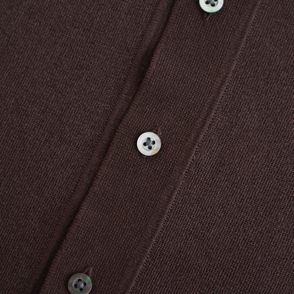 Washi Open Collar S/S Shirt #BROWN [2601-017]