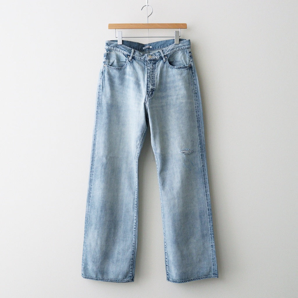 FADED SELVEDGE LIGHT DENIM PANTS #LIGHT INDIGO [A26SP05DE]