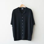 Washi Open Collar S/S Shirt #BLACK [2601-017]