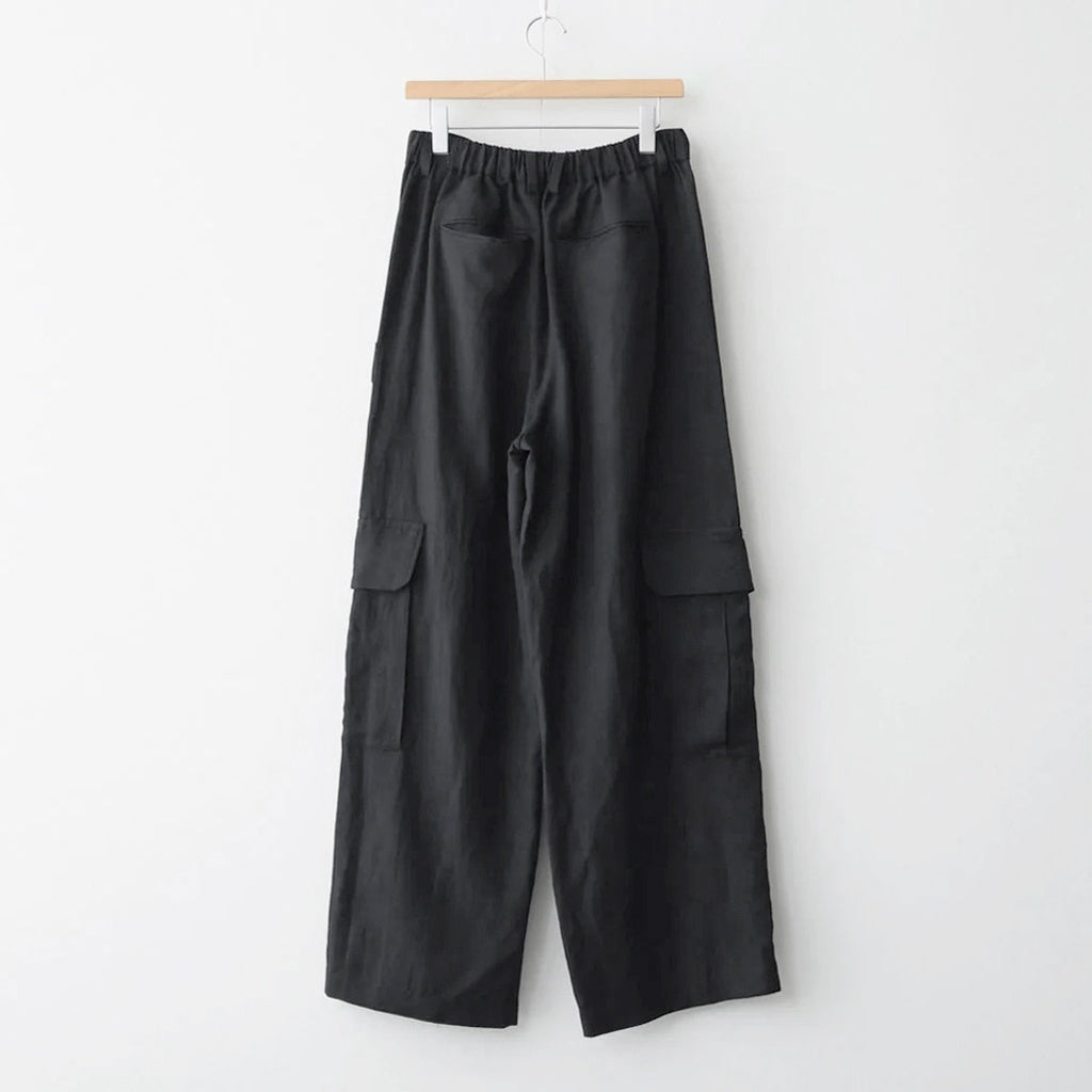 VIS/LI/RA TWILL CARGO TROUSERS #BLACK [ST.1434]