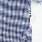 DRY OXFORD CORPORATE S/S B.D SHIRT #NAVY PLAID [FSC262-50043B]