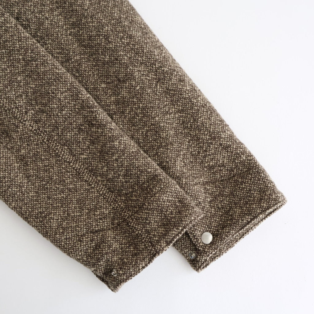 HOMESPUN TWEED ZIP BLOUSON #BROWN [A25AB01HT]