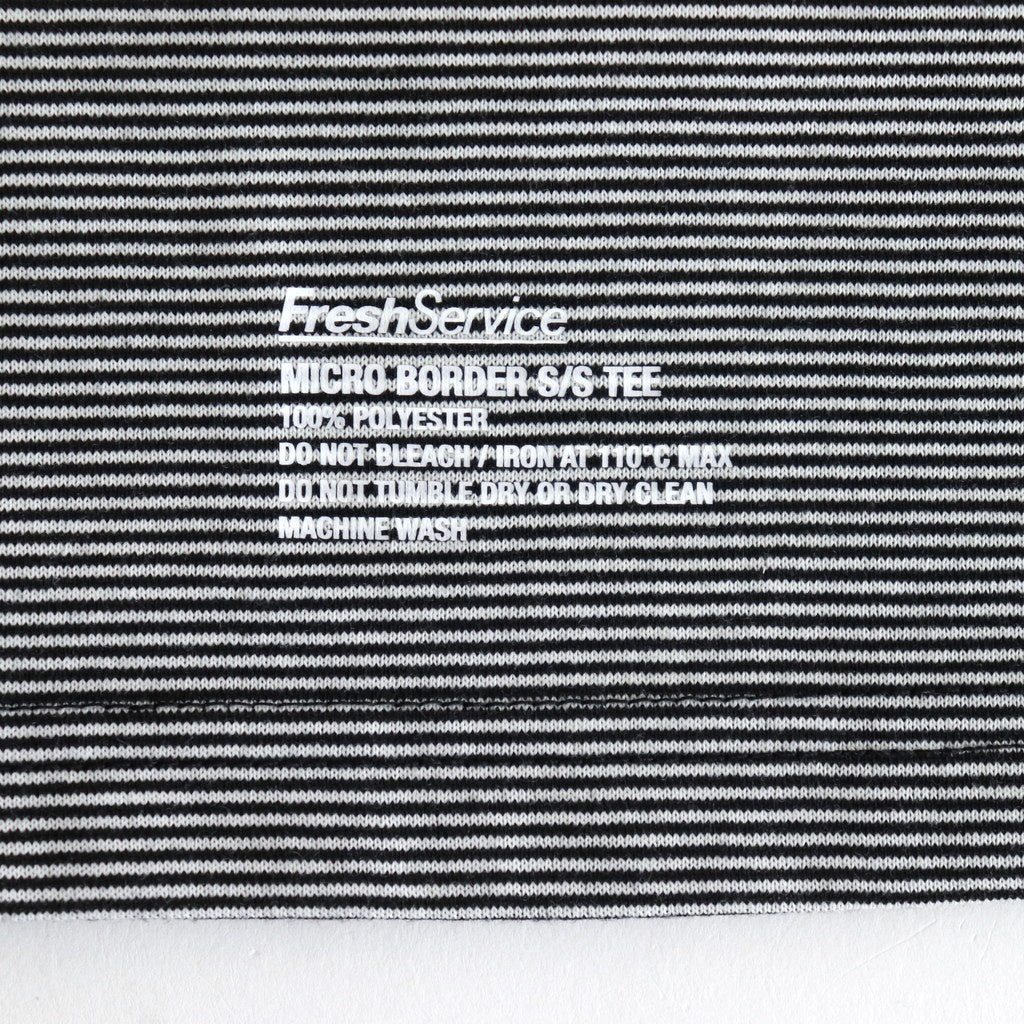 MICRO BORDER S/S TEE #WHITE × BLACK [FSC251-70115]