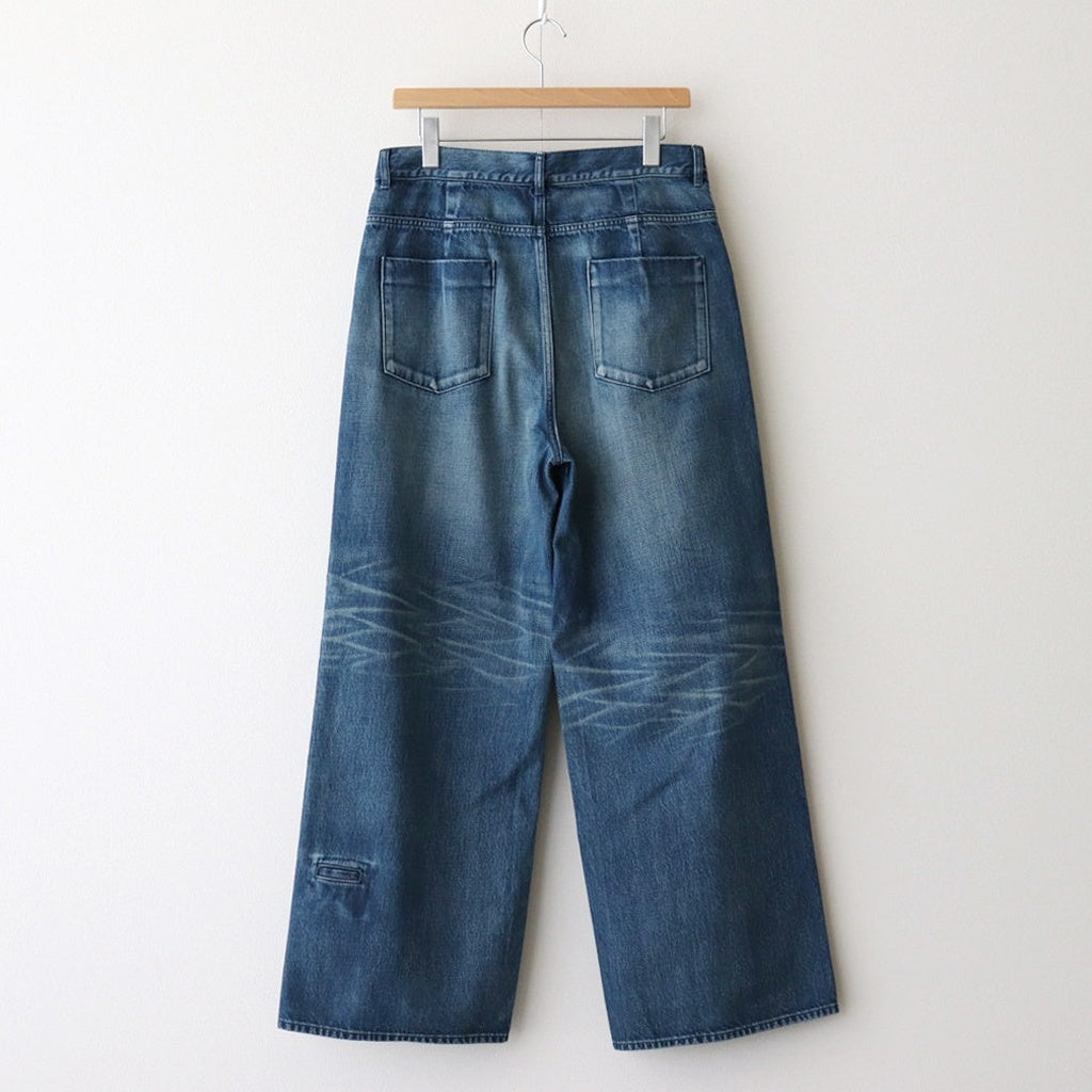 6ポケットオーバーダイデニムバギーPT #INDIGO [D125-P539]