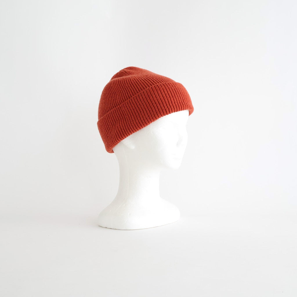 WASHABLE MERINO SEAMLESS BEANIE #TERRACOTTA [R5140-AW25]