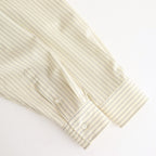 SUPER FINE WOOL STRIPE SHIRT #IVORY STRIPE [A25SS02WW]