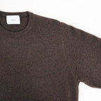 EXTRA FINE WOOL KNIT CREW NECK LS #MOCHA [ST.1634]