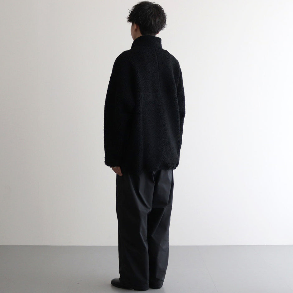 綿ウールボア ブルゾン #BLACK [HN-T018-051]