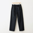 Denim Wide Straight Pants #BLACK [YK26SS01294P]