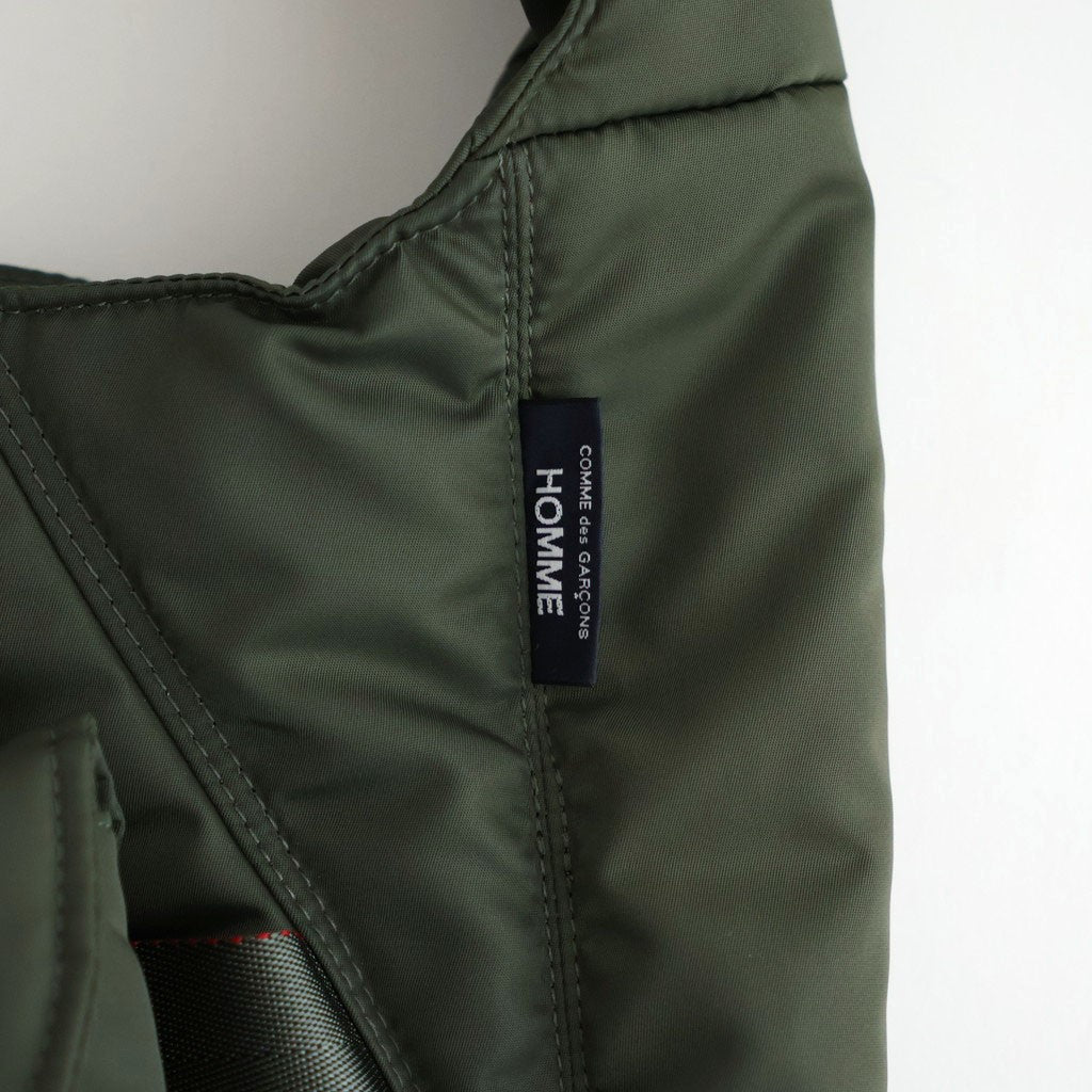 ナイロンツイル マルチポケットショルダーバッグ #KHAKI [HR-K207-051]