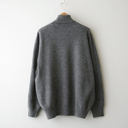 EXTRA FINE WOOL KNIT TURTLE NECK LS #GREY [ST.1635]