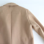 NHLCT｜ベビーラムウールダブルクロス ショールコート #CAMEL [A9-NC072CT]