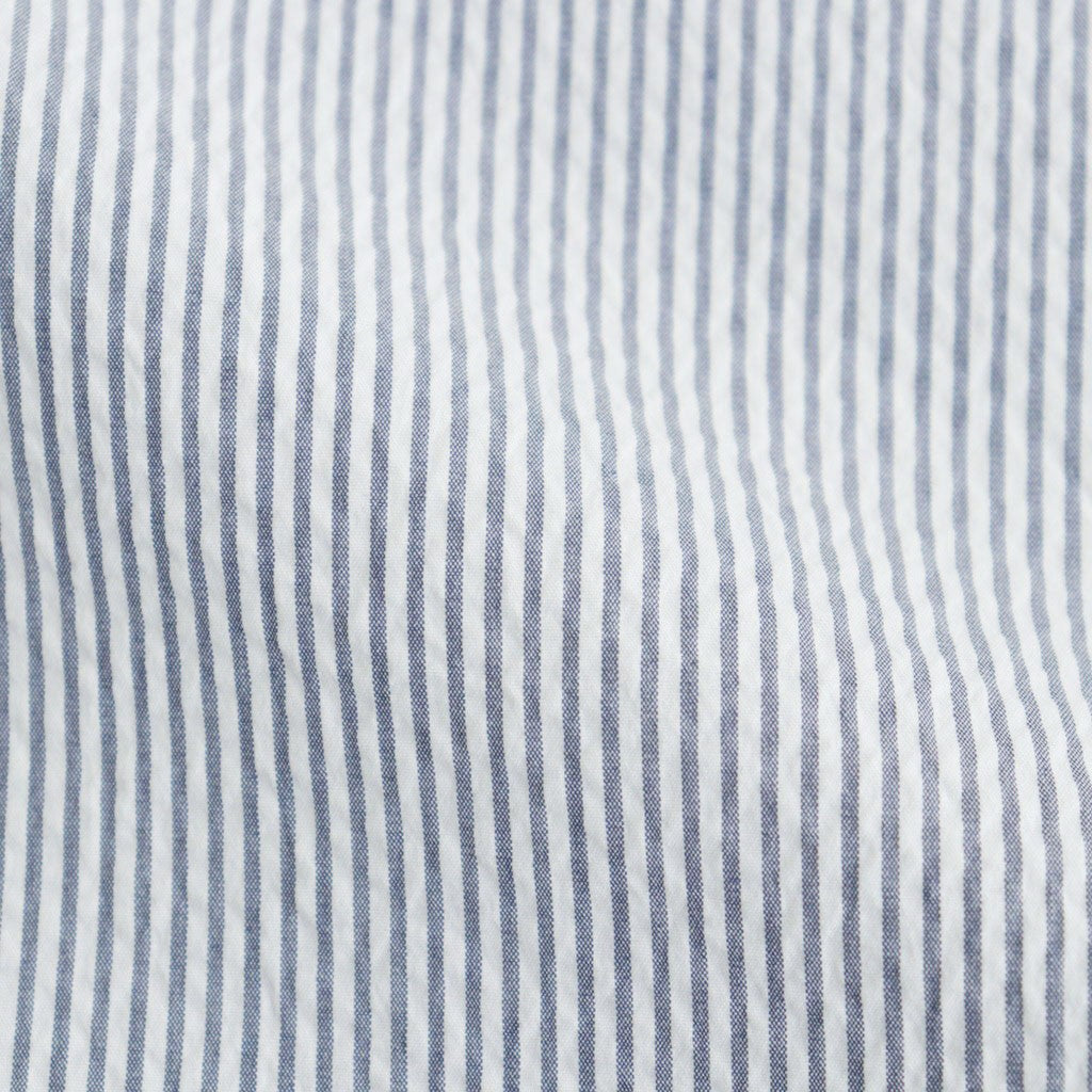 SEERSUCKER S/S B.D SHIRT #WHITE×NAVY [FSC261-50228]