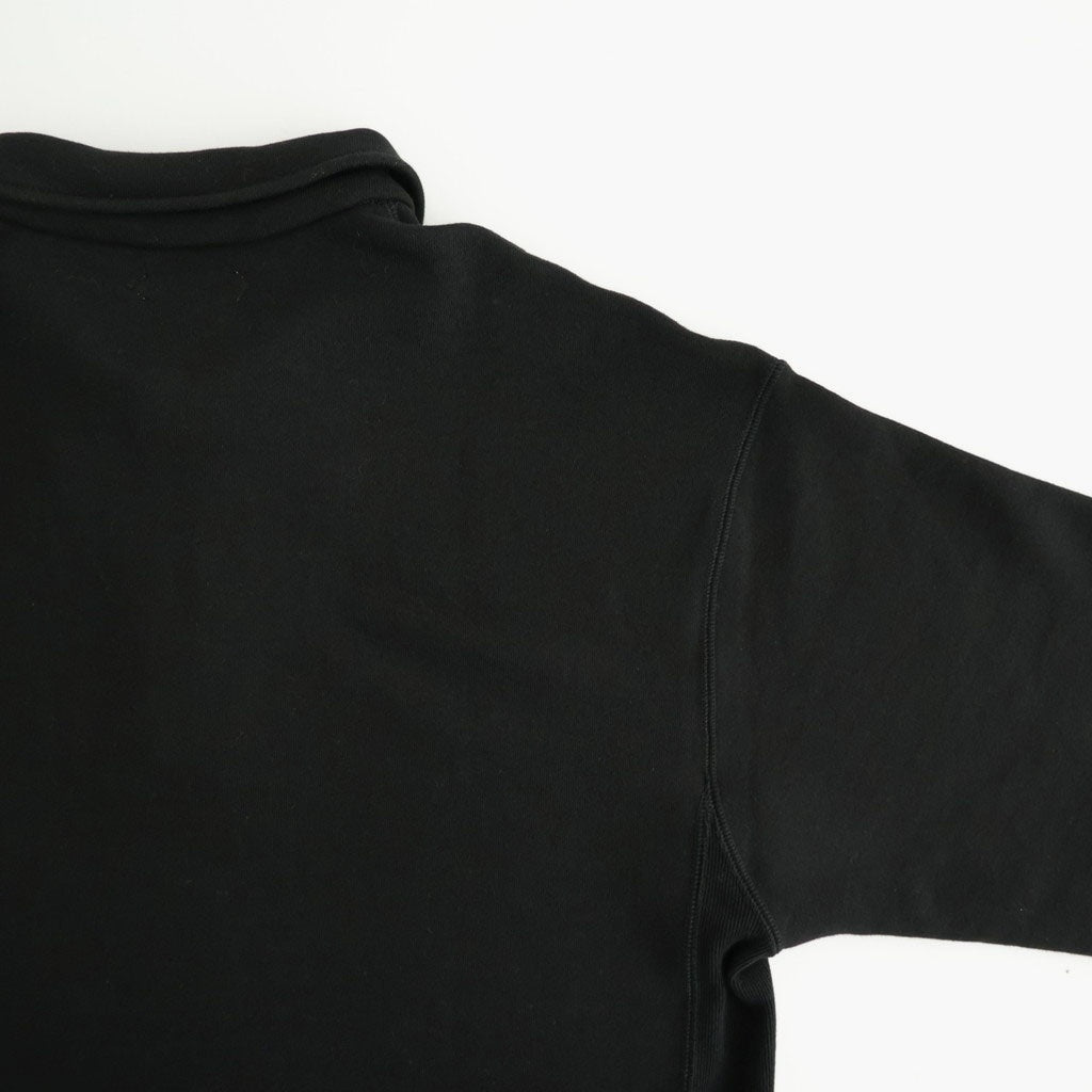 Half-Snap Sweatshirt #Black [OFH011PO61]