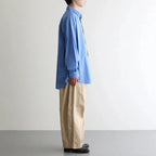 Broad L/S Oversized Regular Collar Shirt #BLUE [GM263-50001B]