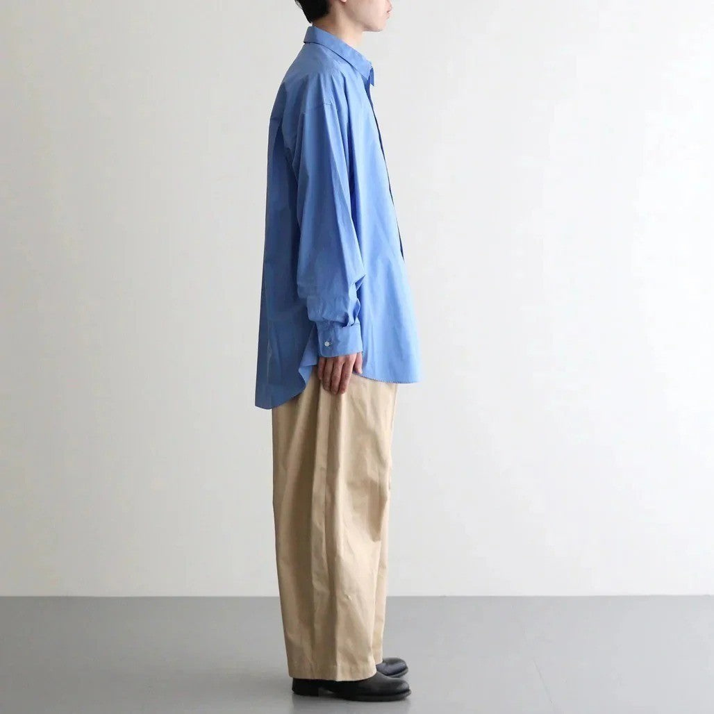 Broad L/S Oversized Regular Collar Shirt #BLUE [GM263-50001B]