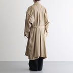 DETACHABLE WIDE TRENCH COAT #KHAKI [YK24FW0736C]