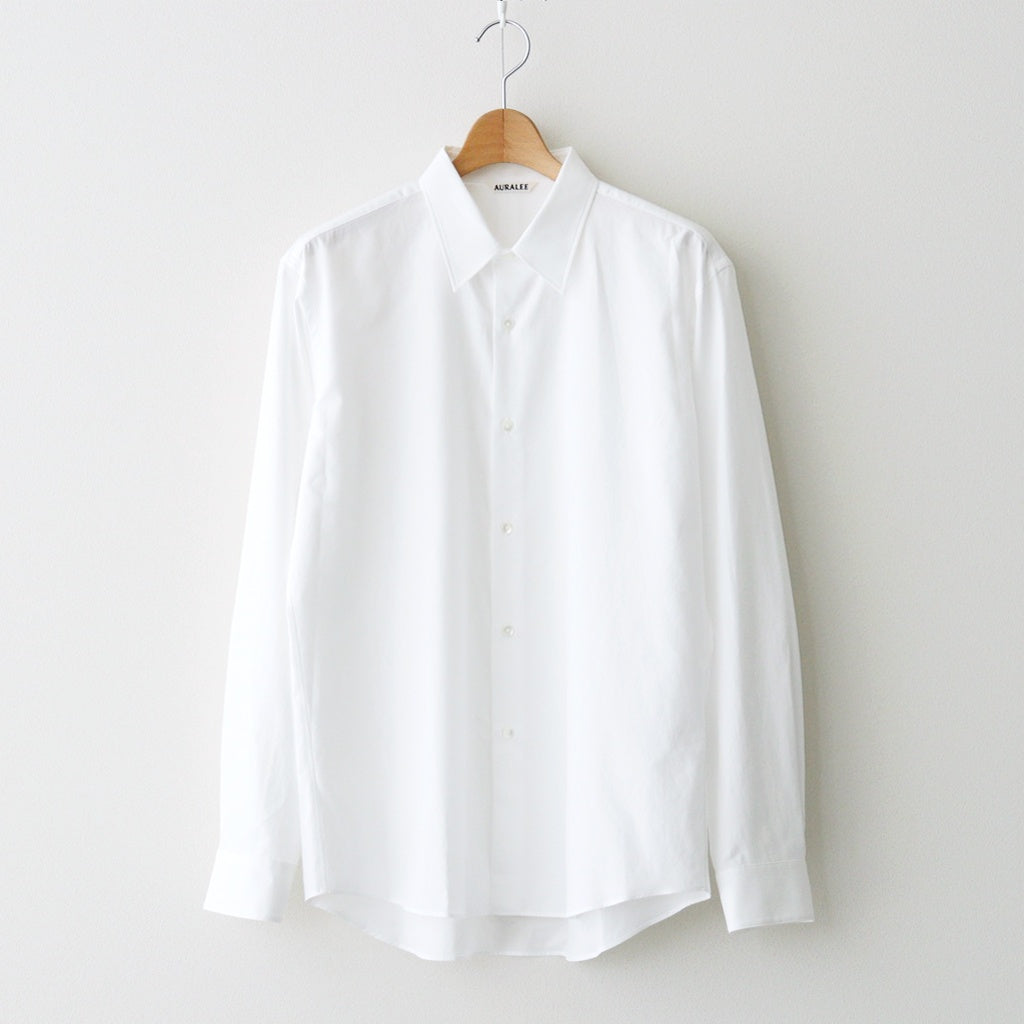 WASHED FINX TWILL SLIM SHIRT #WHITE [A26AS03TN]