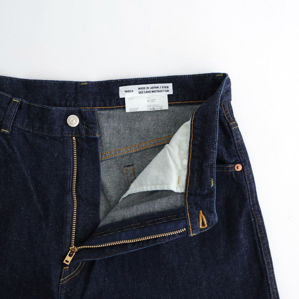 HEMP DENIM PANTS - WIDE TAPERED #indigo [34-10.5H]