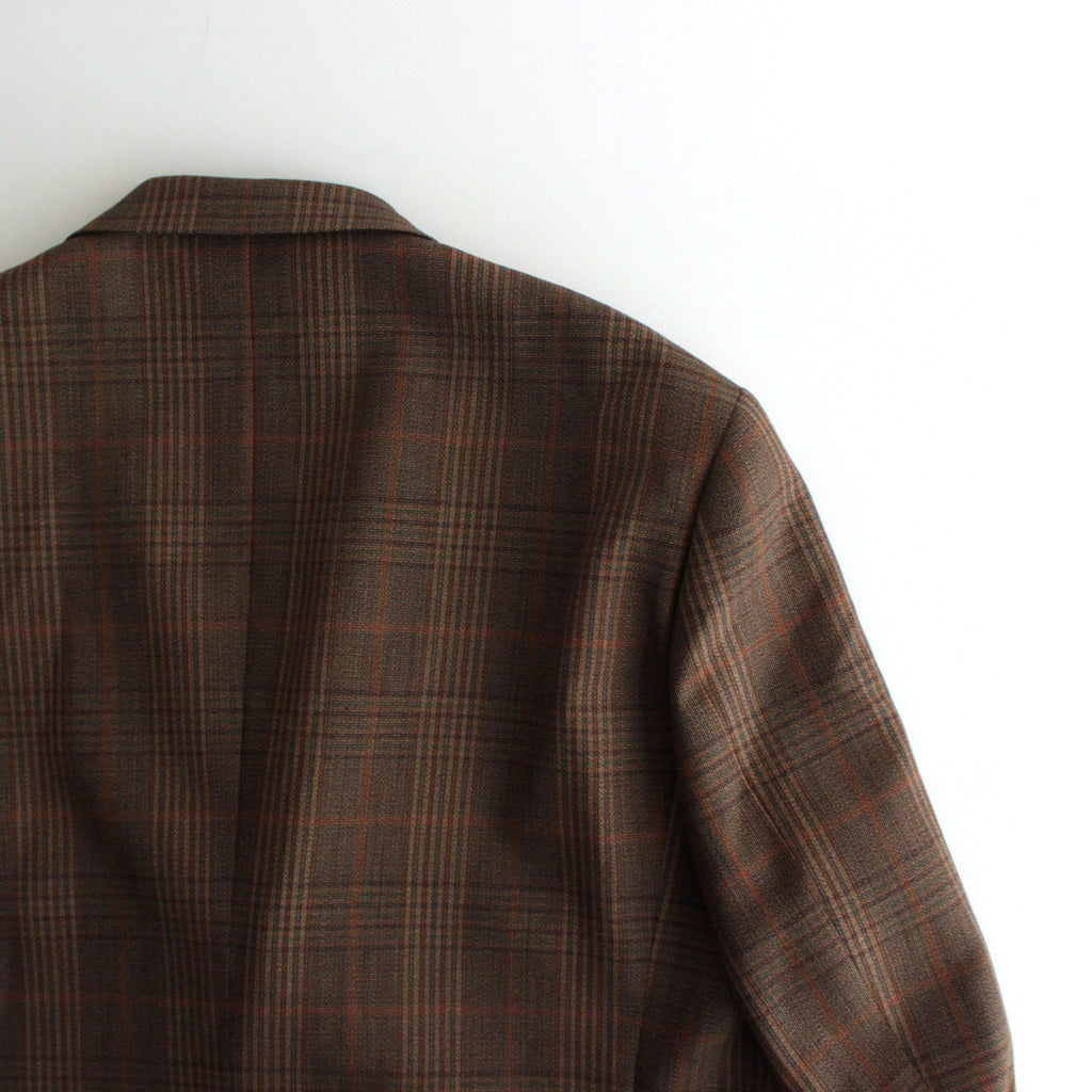 BLUEFACED WOOL CHECK JACKET #BROWN CHECK [A24AJ01CB]