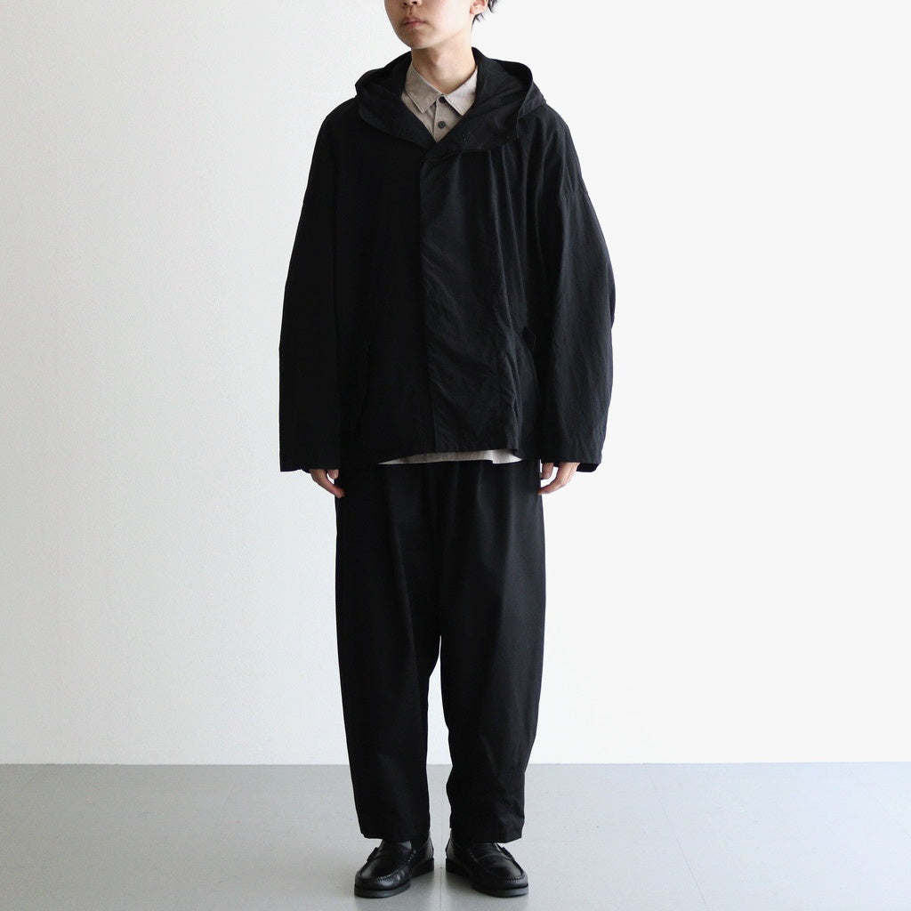 FMSTJK - ナイロンタッサー ガーメントダイ ショートモッズコート #95 Black [SN_FR1002JK]