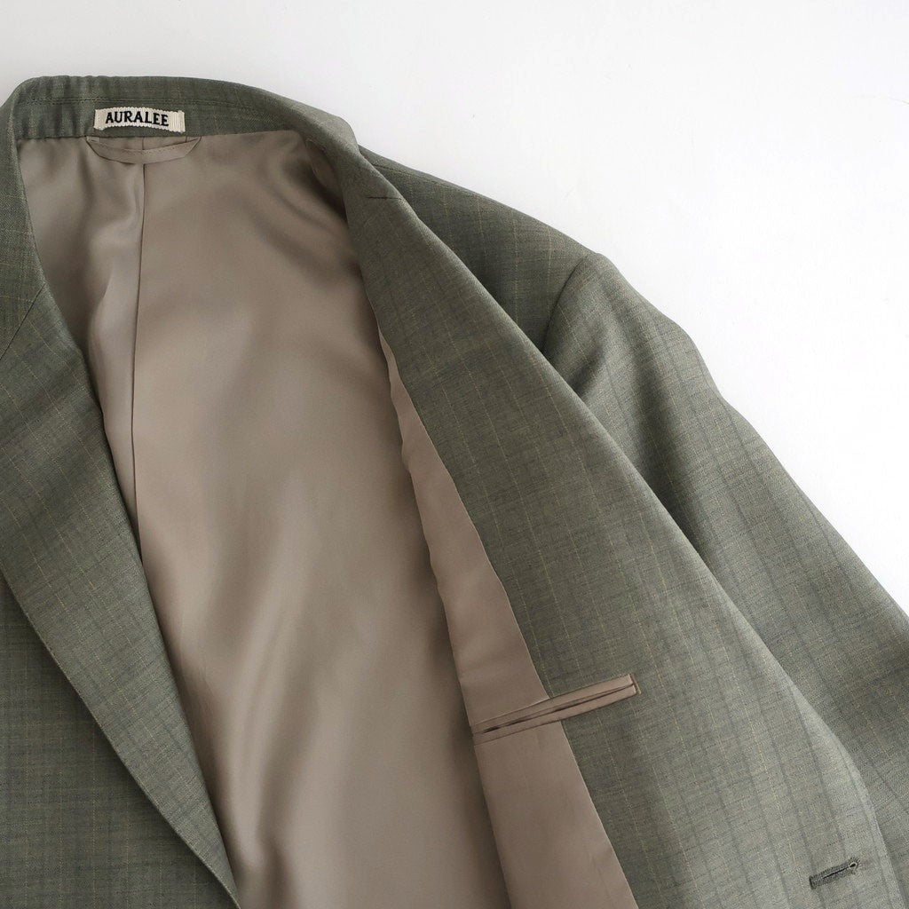 BLUEFACED WOOL JACKET #KHAKI GRAY STRIPE [A26SJ01BA]