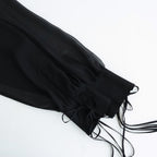 SHEER STRING SHIRT #BLACK [26440513]