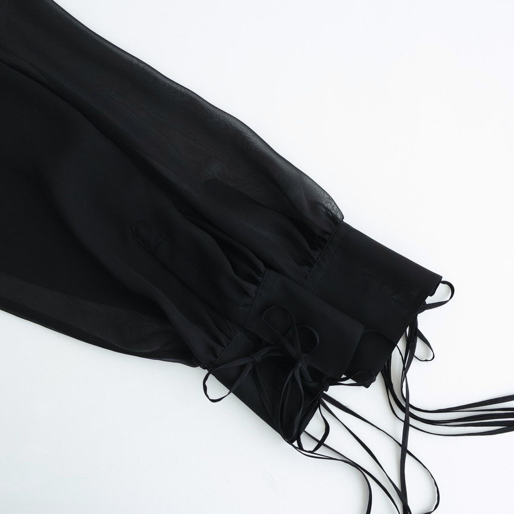 SHEER STRING SHIRT #BLACK [26440513]
