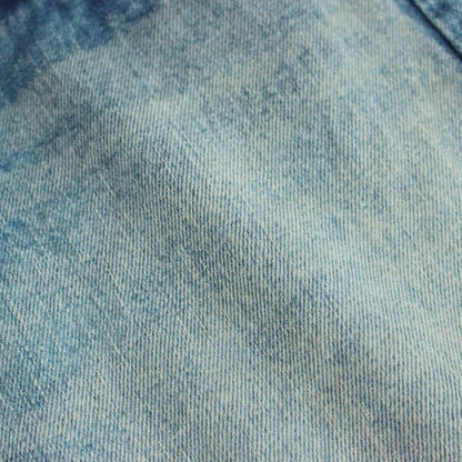 SELVEDGE FADED HEAVY DENIM WIDE PANTS #FADED INDIGO [A24AP02DH]