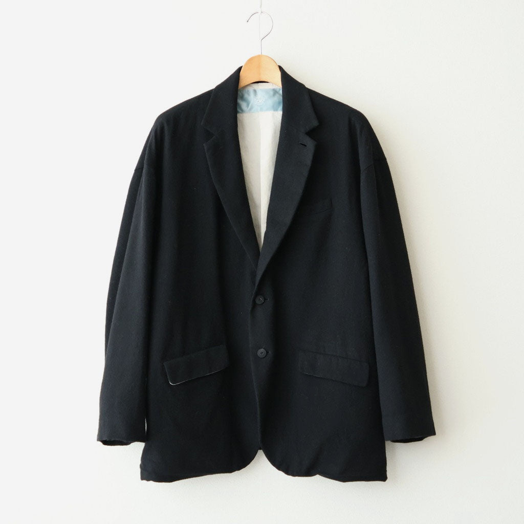 縮絨ウール2WayカラーJK #BLACK [D226-J332]
