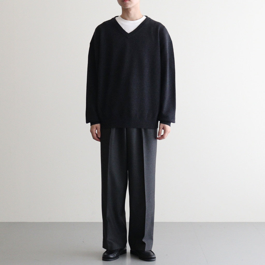V Neck P/O #CHARCOAL [2503-005]