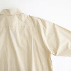 Cotton Poplin Striped Classic Shirt #Beige [OFH011SH12]