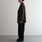 LIGHT WOOL MAX GABARDINE JACKET #DARK BROWN [A25SJ01MG]