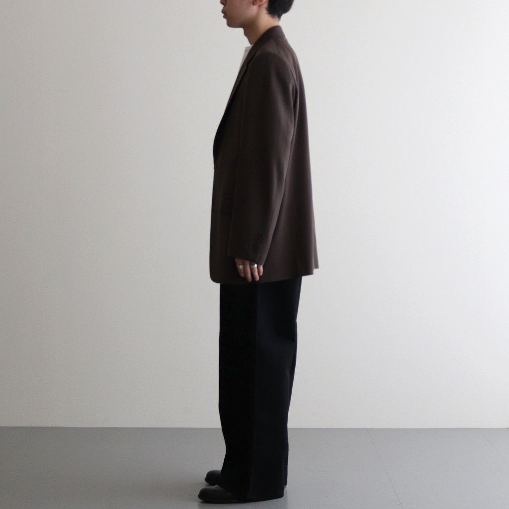 LIGHT WOOL MAX GABARDINE JACKET #DARK BROWN [A25SJ01MG]