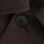 TWISTED DOUBLE CLOTH COAT #DARK BROWN [A25AC02WD]