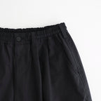 綿ツイル微起毛 ワイド2タックパンツ #BLACK [HQ-P006-051]
