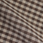 AIRY LIGHT COTTON CHECK SCARF #BROWN GINGHAM CHECK [A25SS03GC-W]