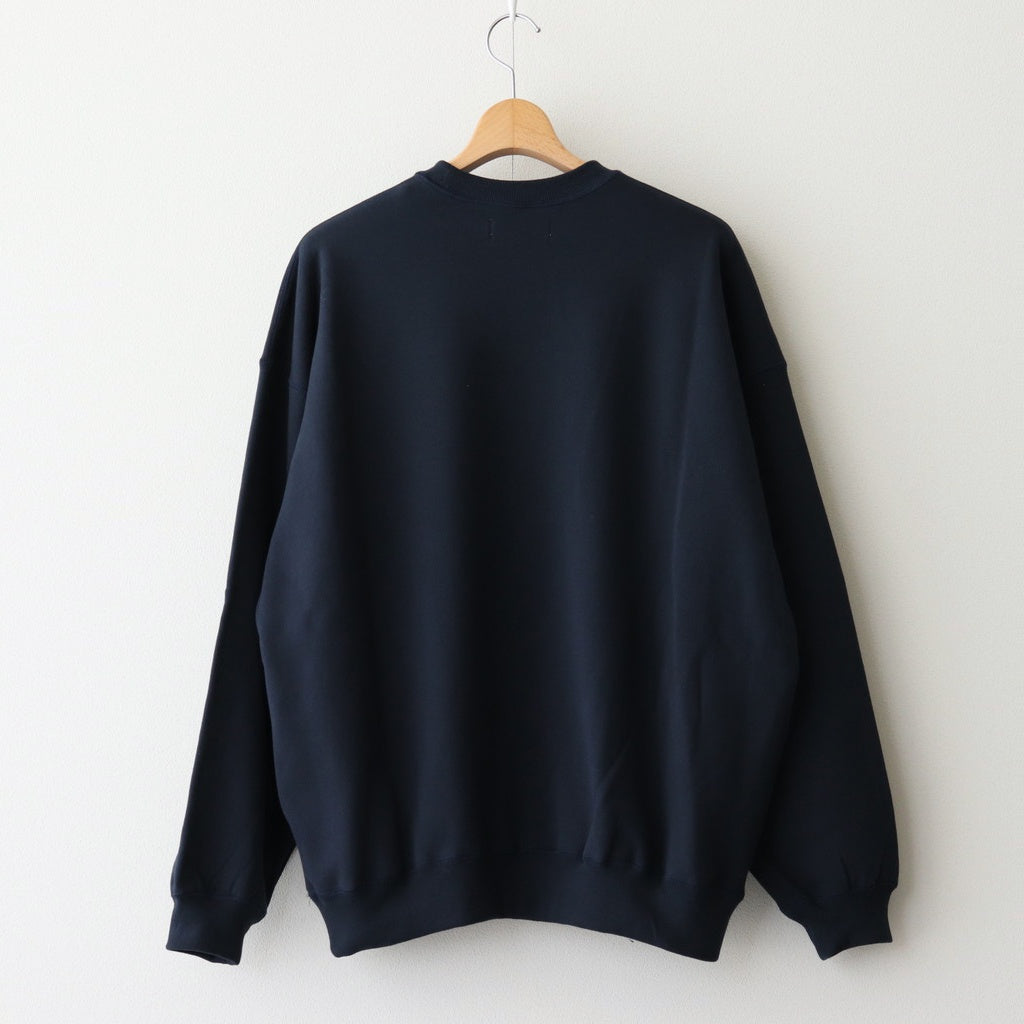 AZUMA Terry Crew Neck Sweat #NAVY [GU251-70195B]