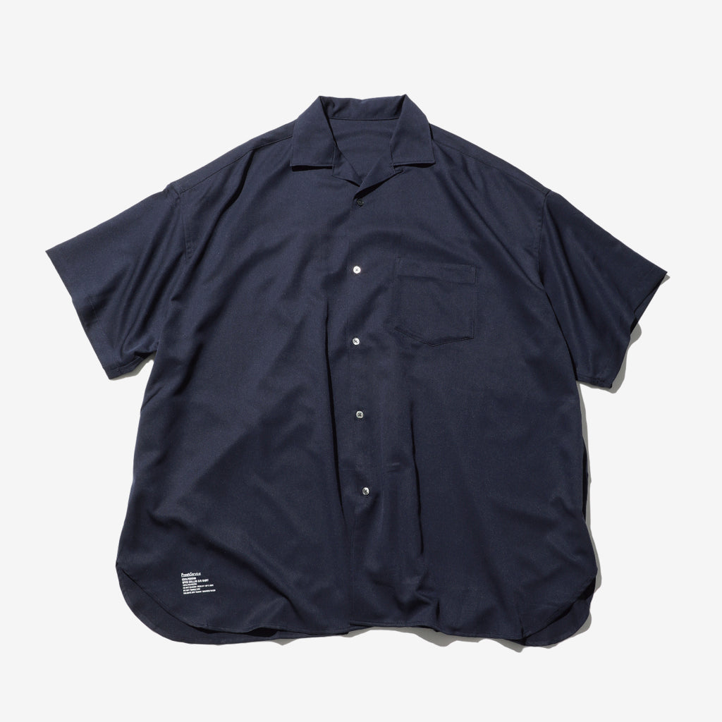 COOLFIBER OPEN COLLAR S/S SHIRT #NAVY [FSC241-50132]