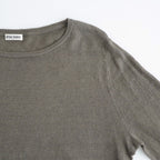 LINEN 14G Pull Over #GREY KHAKI [I26SS-K3]