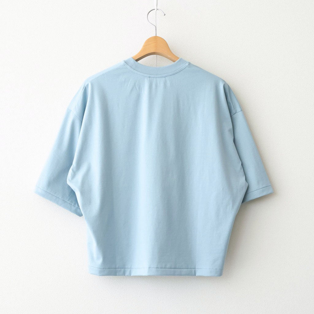 SUVIN 60/2 WIDE SLEEVE T-SHIRT #SAX [KKAGLM0016] - ciacura 三重県