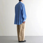 Broad L/S Oversized Regular Collar Shirt #BLUE [GM263-50001B]