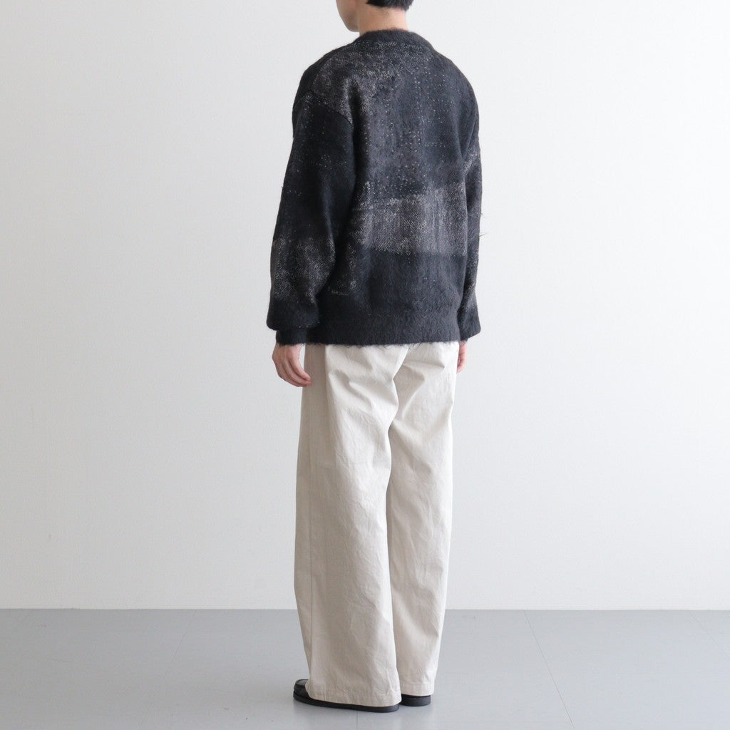 Abstract Jaquard Mohair Sweater #BLACK [YK26SS01236S]