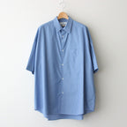 SIDOGRAS S/S Oversized Regular Collar Shirt #BLUE STRIPE [GM252-50012]