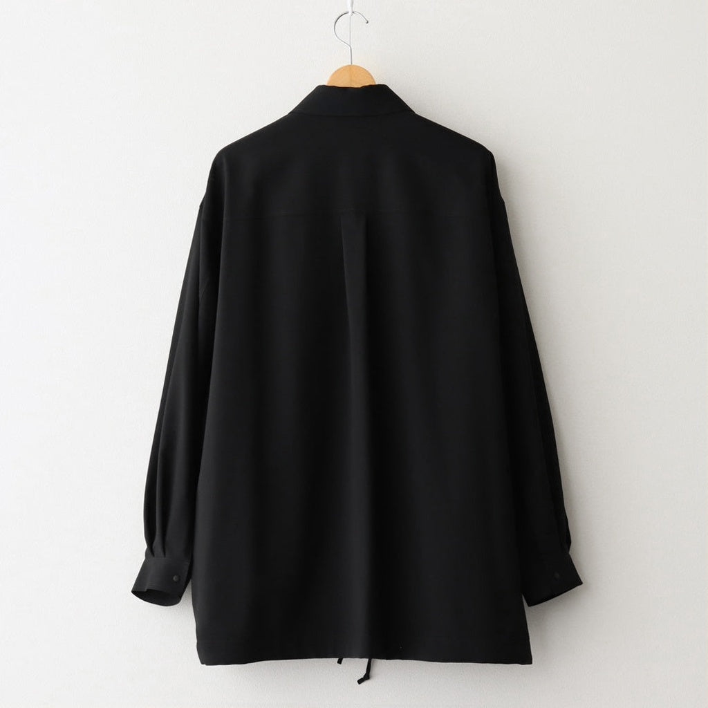 Tropical Wool Shirt Jacket #BLACK [GM251-50243] - ciacura 三重県